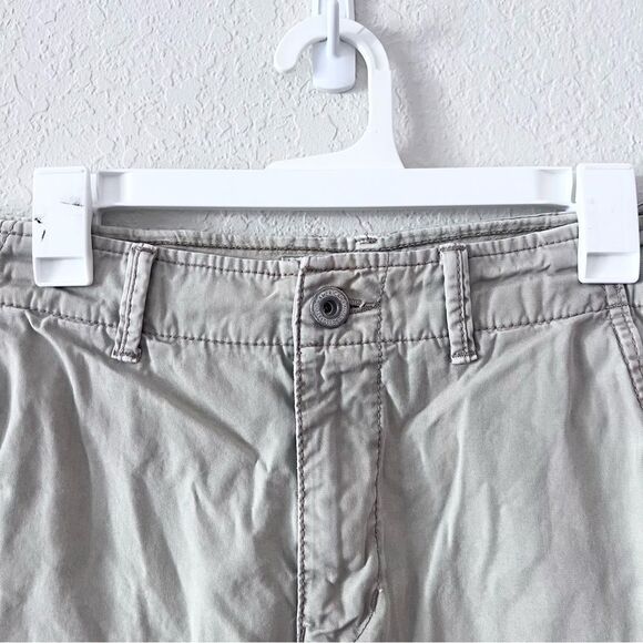 American Eagle Classic Khaki Chino Shorts Flat Front Men’s Size 32 - Picture 3 of 8